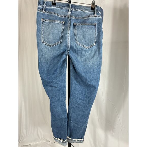 Hatch The Boyfriend Blue Cotton Maternity Denim Jean Size 26 - Picture 3 of 4